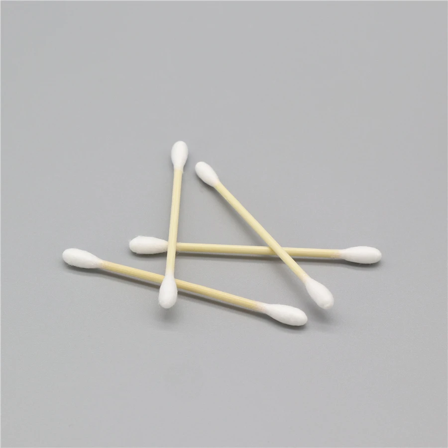 High Quality Sterile Double-end wooden stick cotton pud swab