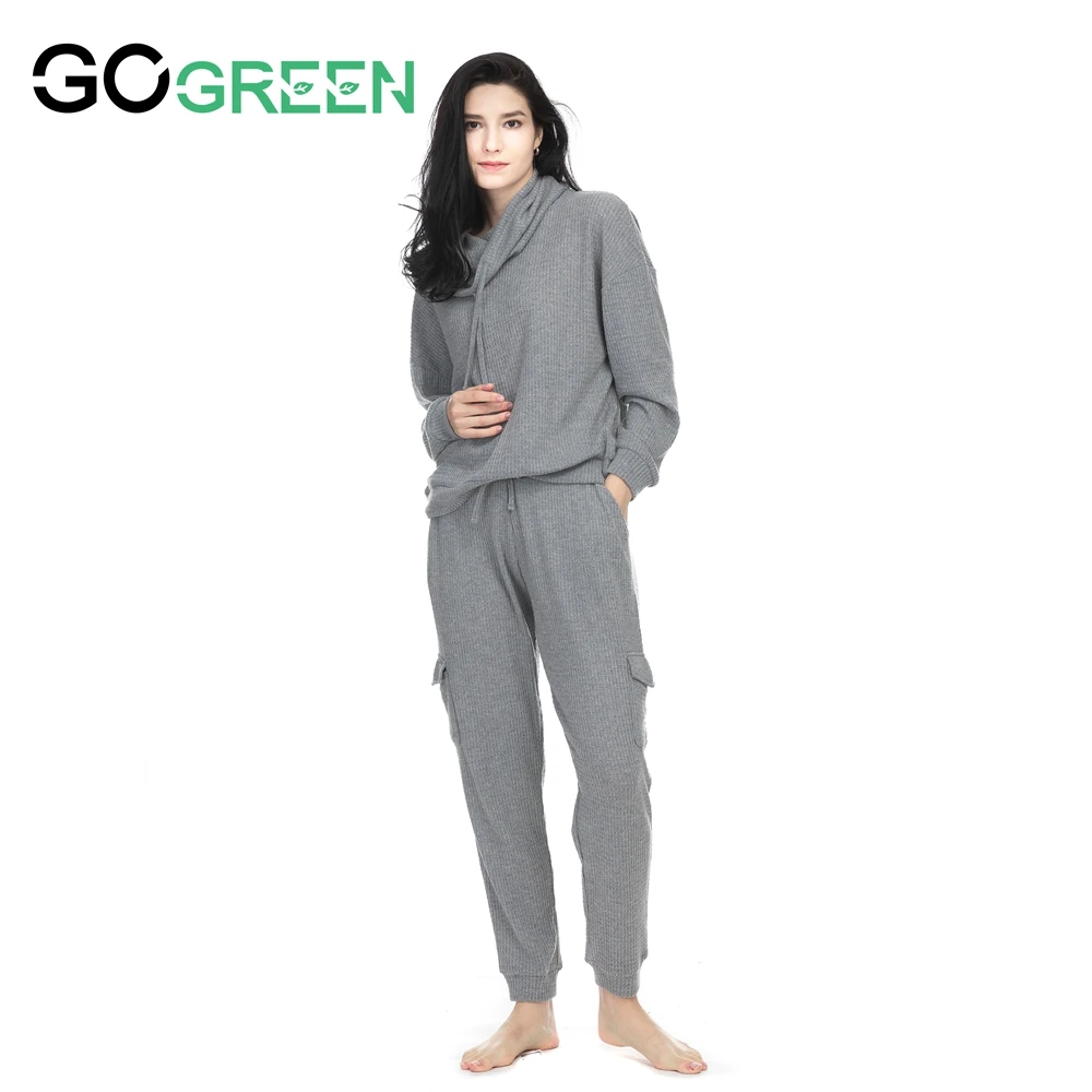 Manufacturers Wholesale Breathable Polyester Long Sleeve Pajamas For Women Luxury Quality
