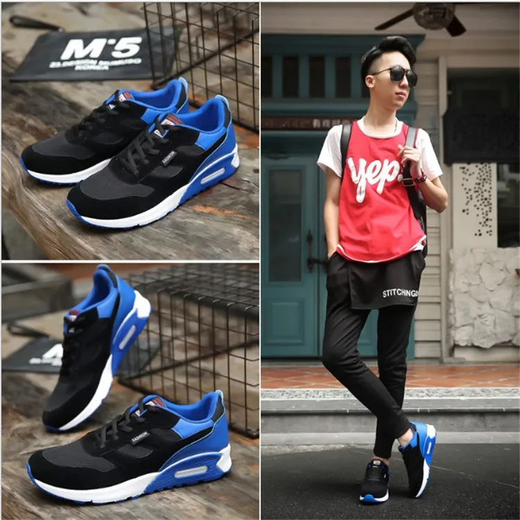 Оптовая продажа, дешевые модные сетчатые тканевые кроссовки, мужская вязаная повседневная спортивная обувь, кроссовки