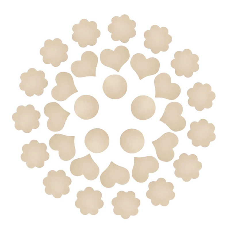 2023 hot Selling Solid Opaque Nipple Cover Flower Shape Nipple Pasties Seamless Waterproof Sticky Silicone Coverups