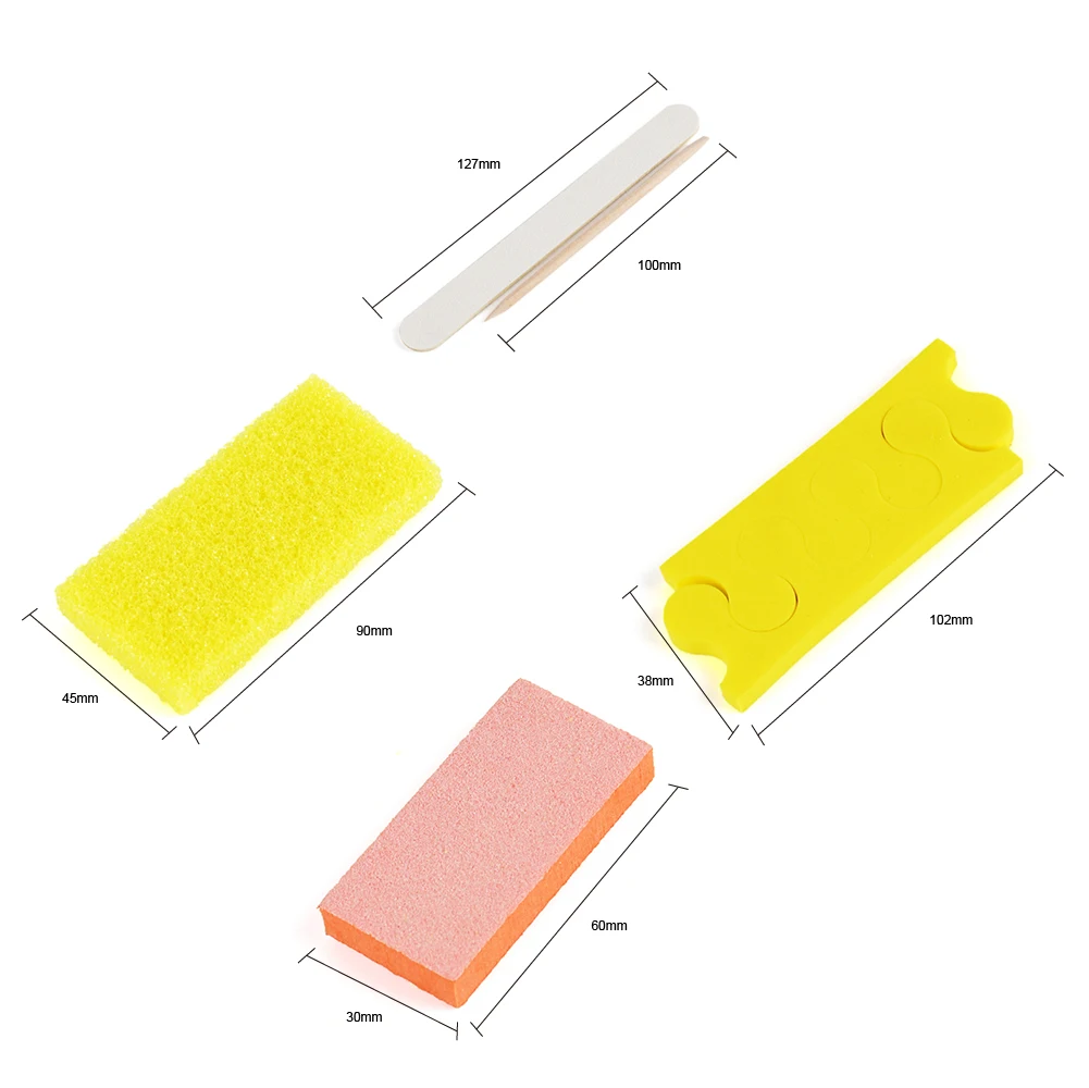 Быстрая доставка 200 комплектов/коробка 5 шт. одноразовый маникюрный набор для педикюра для салона