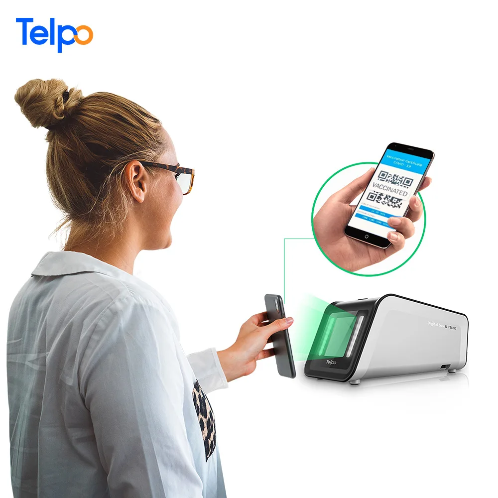 Telpo TPS508 vaccine passport scanner wifi/SIM  European health 2d qr code Android health entry barcode (1600313083463)