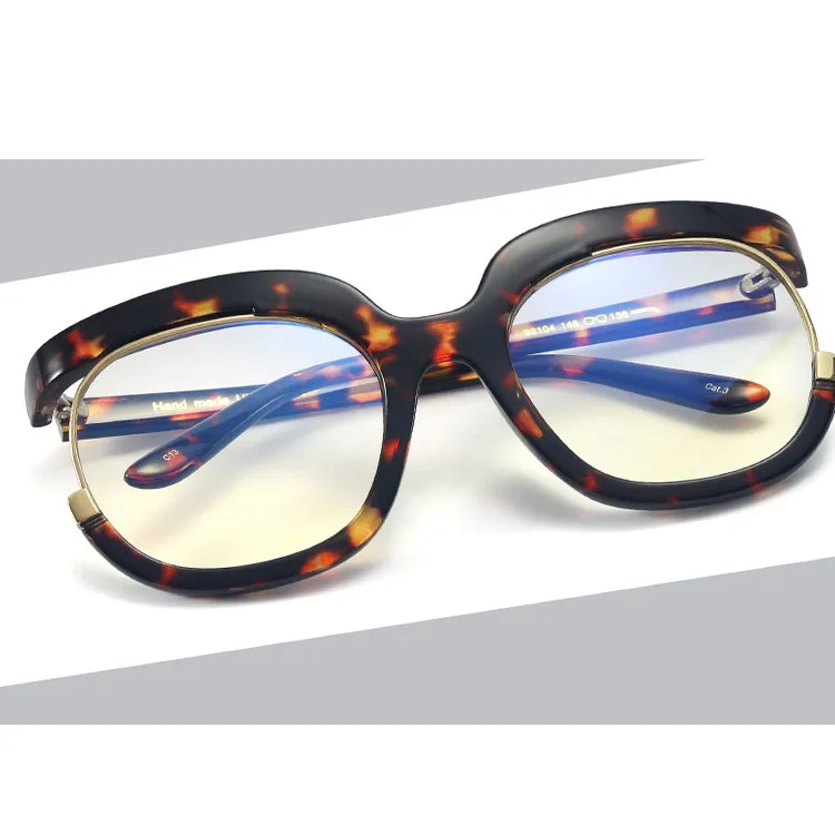 Wholesale 2022 Anti Blue Optical frames eyeglasses Flat lens cat eye frame Spectacles oversized clear lens eye glasses framesHot
