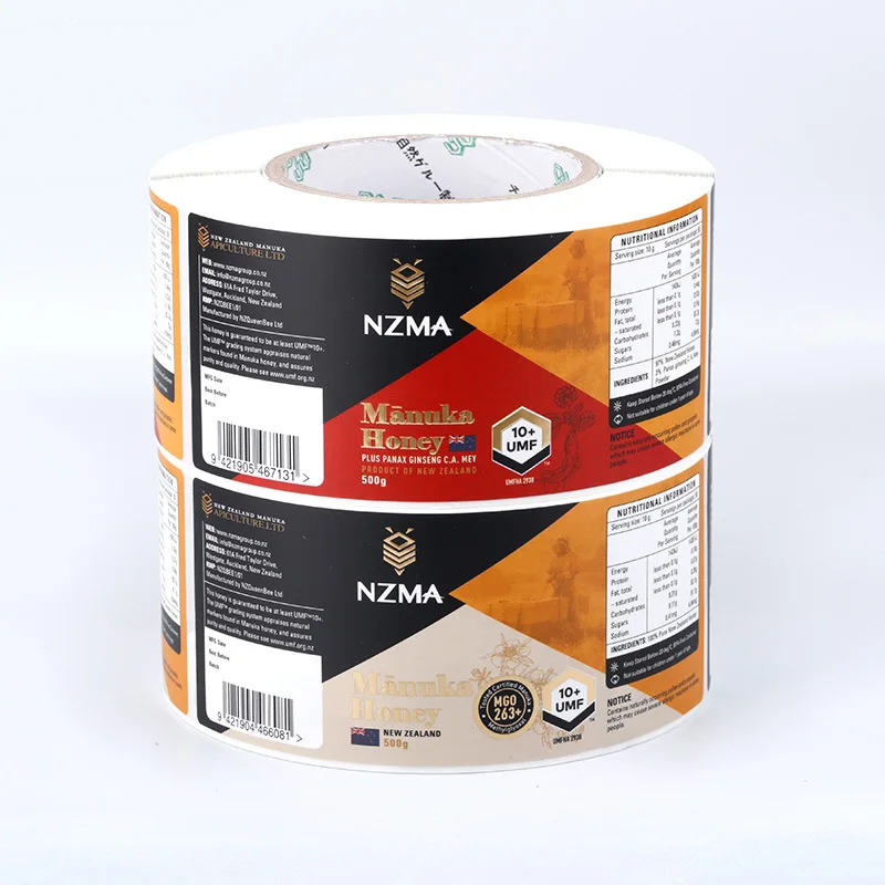 Roll Colorful Printed Cheap Waterproof Self Adhesive Medical Products  Packaging Bottle Label Stickers