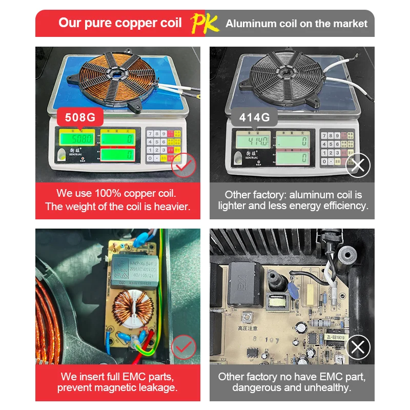 3000W induction cooktop Built-in hot plate 2 Electric stove induction hob double Induction cooker