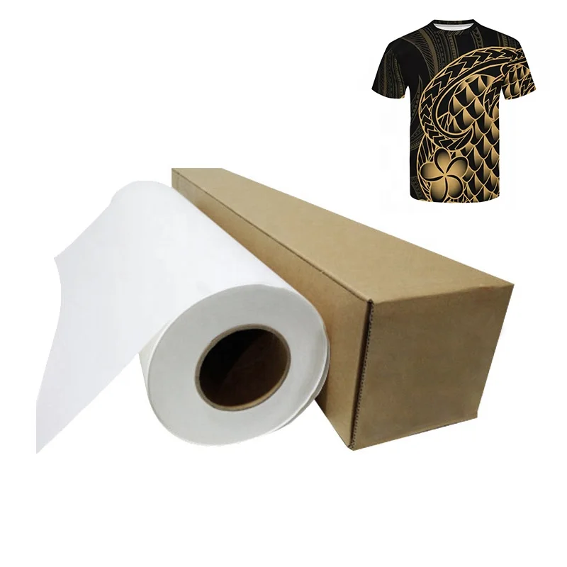 Factory Sublimation Paper Roll 38/40/50/70/100gsm Thermal Textile Sublimation Printing Paper for Digital Printing