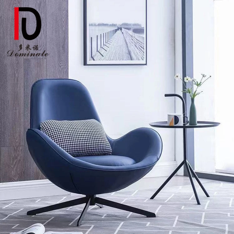 Wholesale light luxury rotating single sofa chair modern minimalist living room balcony lazy leisure swivel chair