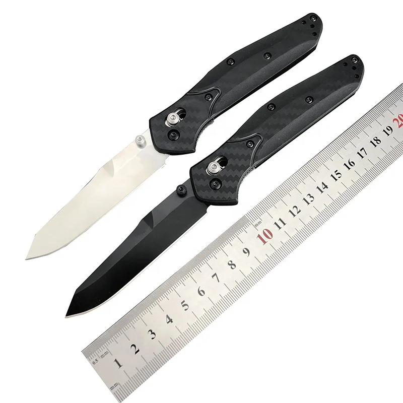 940 Osborne Outdoor EDC Rescue Tool D2 Steel Blade Pocket Knife Glass Nylon fiber Folding Tactical Camping Knife