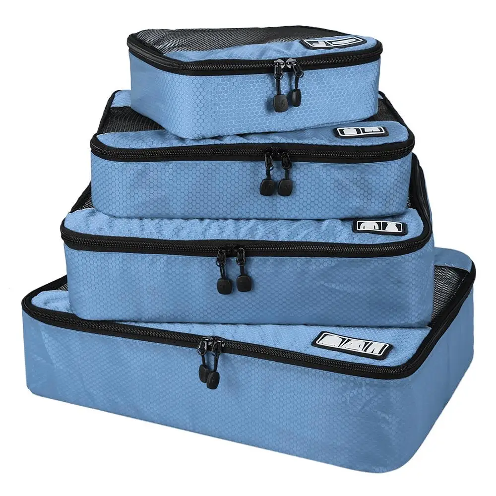 Factory Wholesale Various Sizes Travel Luggage Organizer Bag Packing Cubes Set