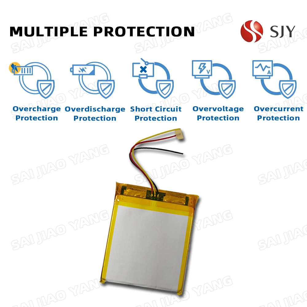 SJY Custom 852934 3.7v 800mah 3.7 3.8 7.4 v lithium polymer battery