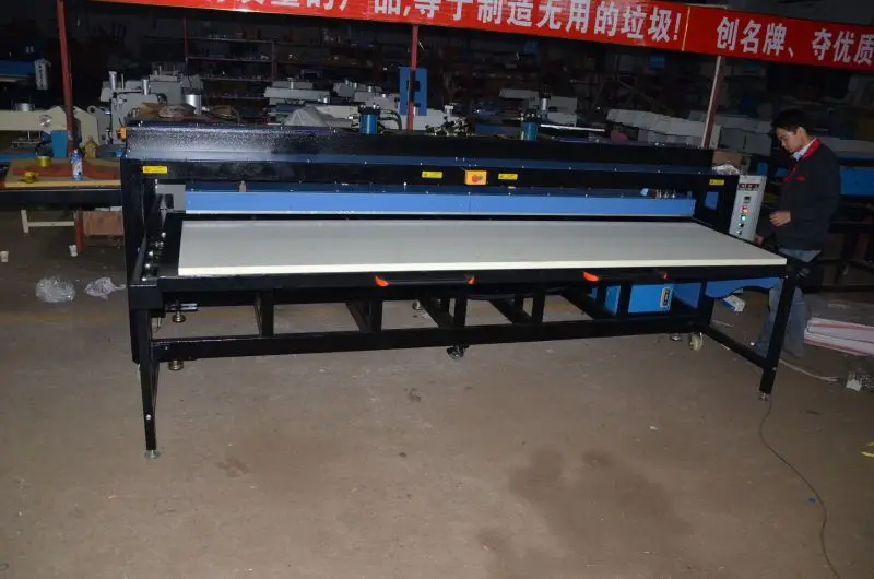 250*150 large format 1 side 1 tray hydraulic sublimation heat press machine for metal aluminum ceramic plate wood acrylic board