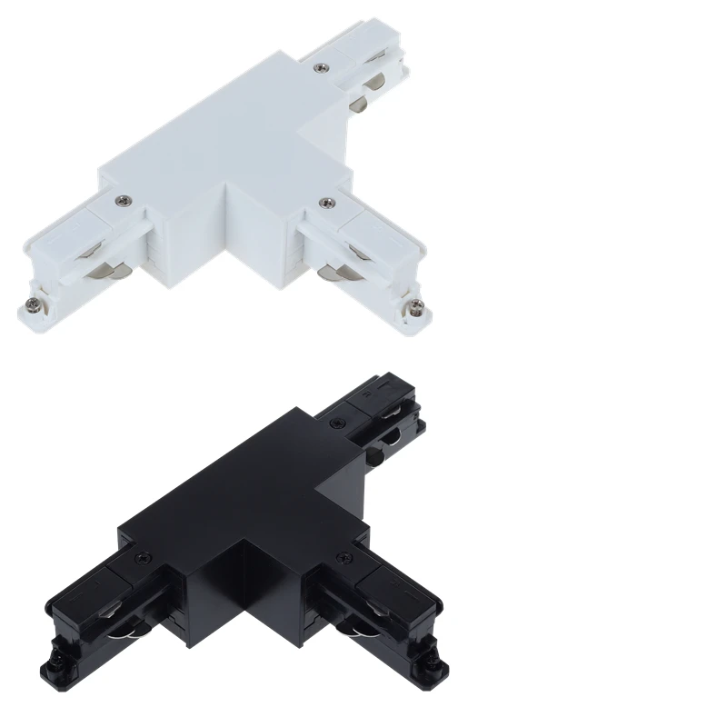 Spotlight lighting Track 3 Circuits 4 Wires T Connector in white Right 2  Direction Led Track lighting