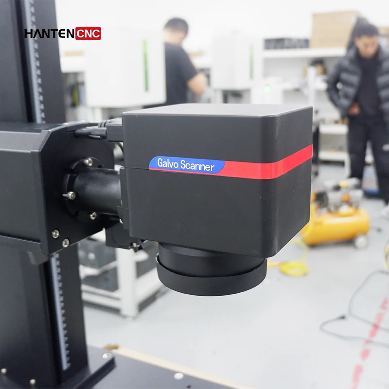 Laser table cutting and engraving stainless steel 20W30W50W animal ear tag fiber optic portable laser marking machine