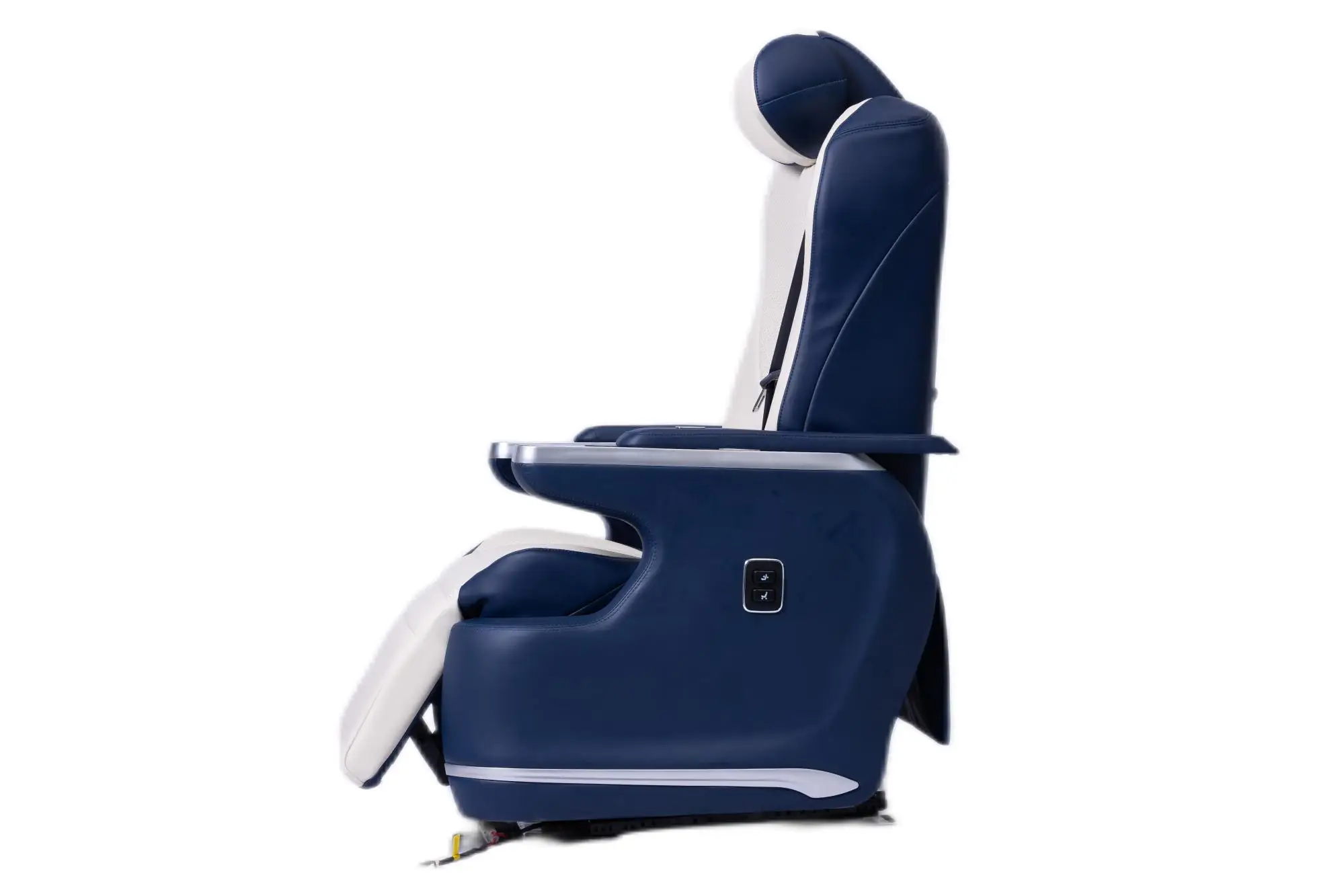 Luxury Electric Leather Car Seat With Footrest Wireless Charging For Vito Vclass Alphard Vellfire