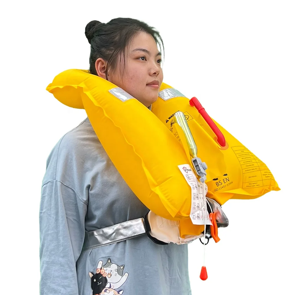 No MOQ OF 150N Men Custom Logo Inflatable Life Jacket For Swimming