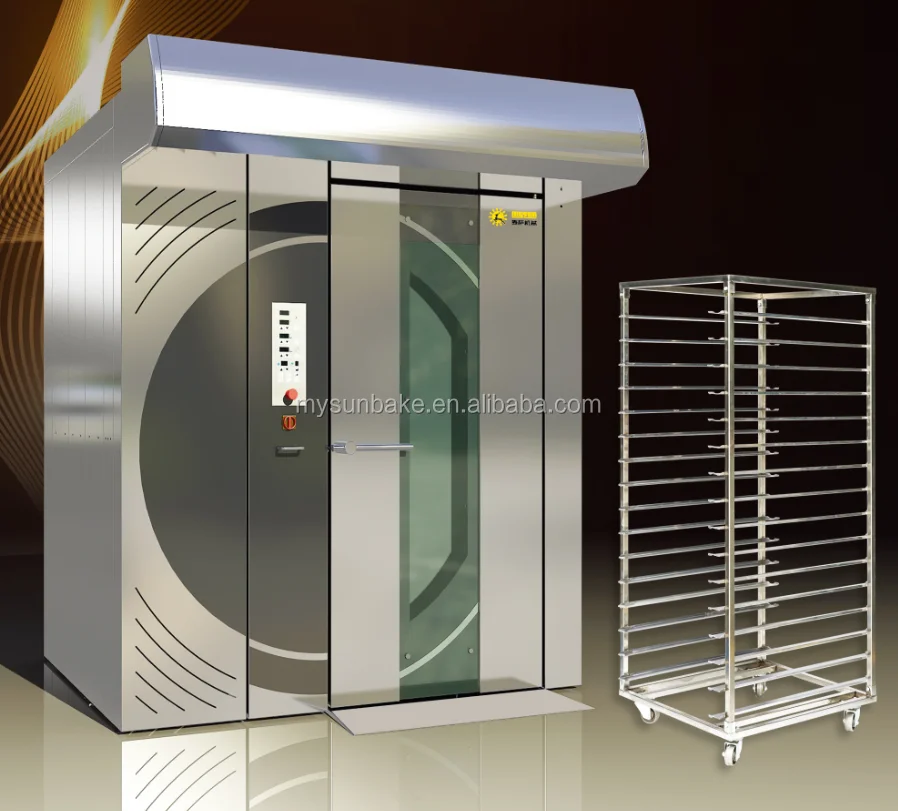 
industrial baking 32 trays 64 trays rotary oven rotary rack oven two trolley oven for sale italy 
