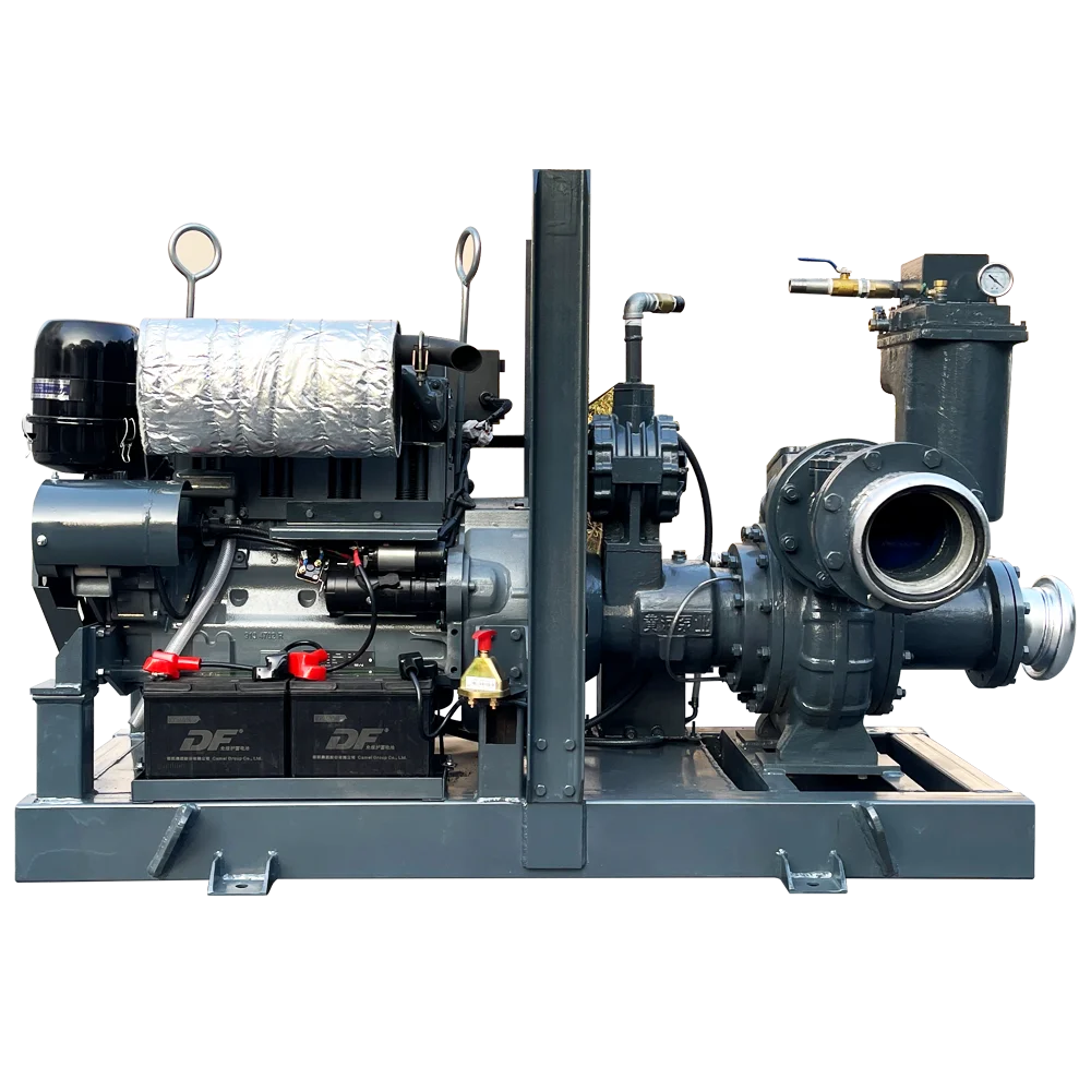 Self-priming depth of 9 meters sewage dredging diesel centrifugal pump