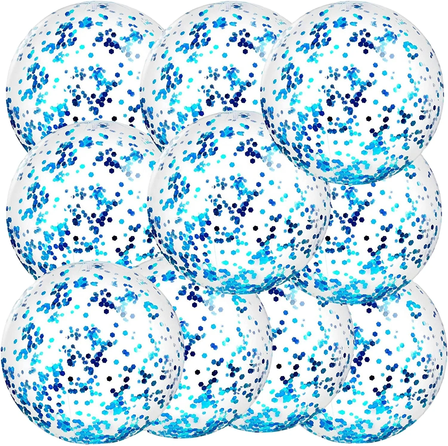 Wholesale Inflatable Beach Balls Glitter Beach Ball  Inflatable Game for kids