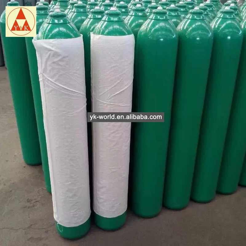 Chinese Manufacturers Provide 40l Oxygen Cylinder Storage of Industrial Gases Empty Tanks of Oxygen Medical Oxygen Bottle