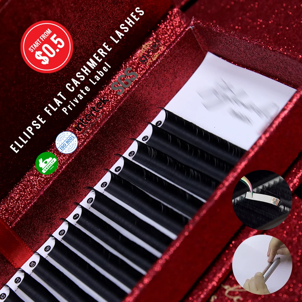 Premium Mink Lash Extension Handmade Lash Extensions Mink Custom Lashes Packaging