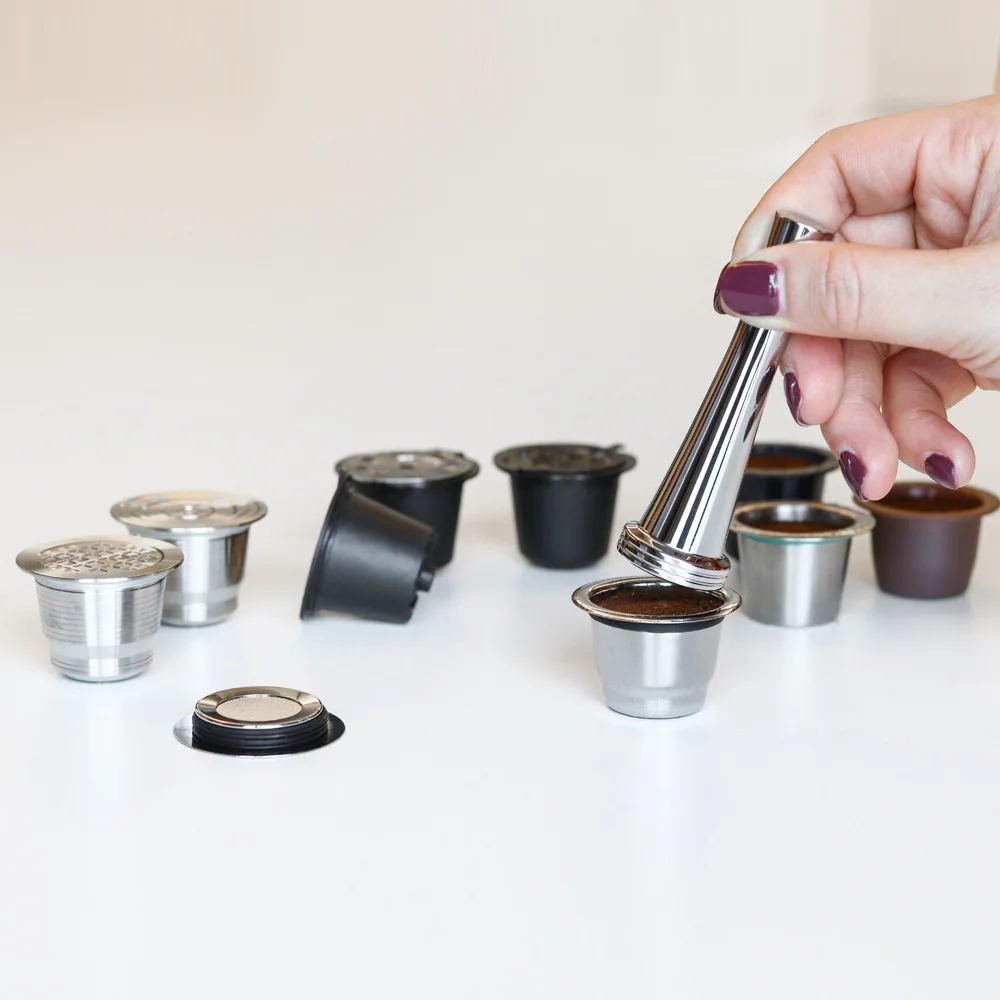 Высококачественные многоразовые капсулы для кофе Nespresso из нержавеющей стали домашнего кафе ресторанный