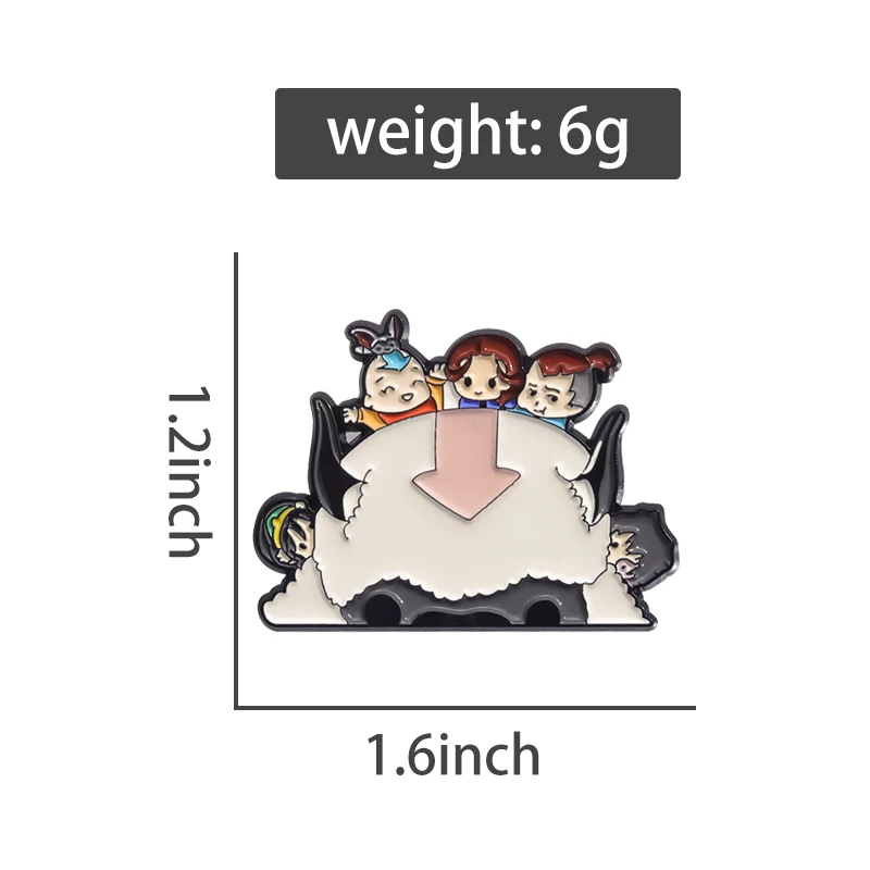 Anime Boy Buffalo Enamel Pins Custom TV Series Brooches Lapel Badges Cartoon Funny Jewelry Gift for Fans Friends