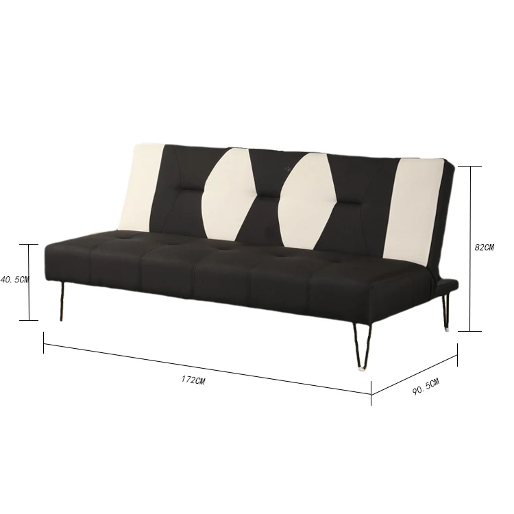 Simple Design Modern Sofa Bed For Living Room Comfortable Folding Sofa Bed Wooden Frame Sofa Bed With Metal Legs