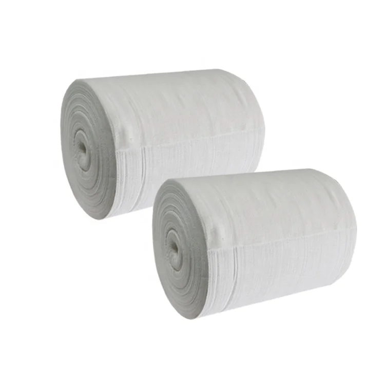 4 Ply Jumbo Medical Bleached Hydrophilic Absorbent Gauze S-rolled Gauze