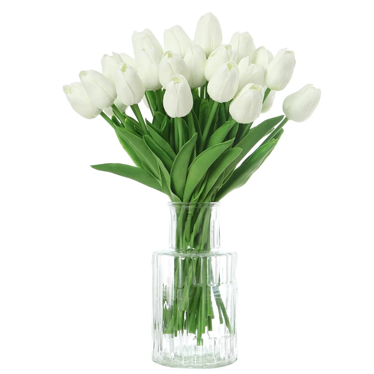 Beauty real touch flowers latex tulips artificial flower bridal decoration artificial flowers for wedding