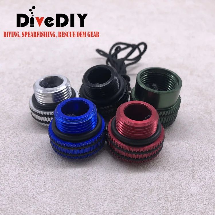 aluminium din valve cap for scuba diving