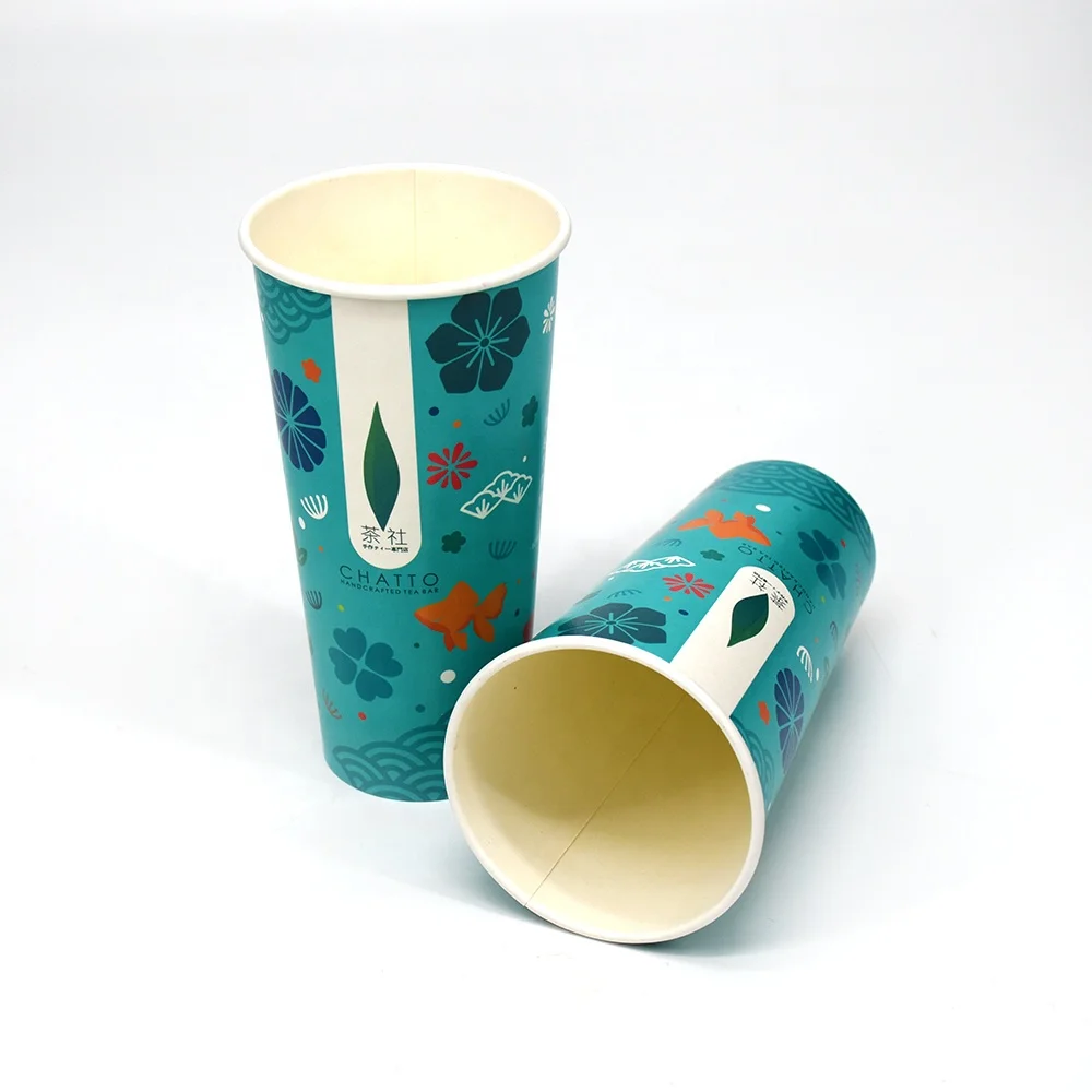 Luckytime High Quality Print Custom Biodegradable  Disposable Recyclable Noodle Paper Cups