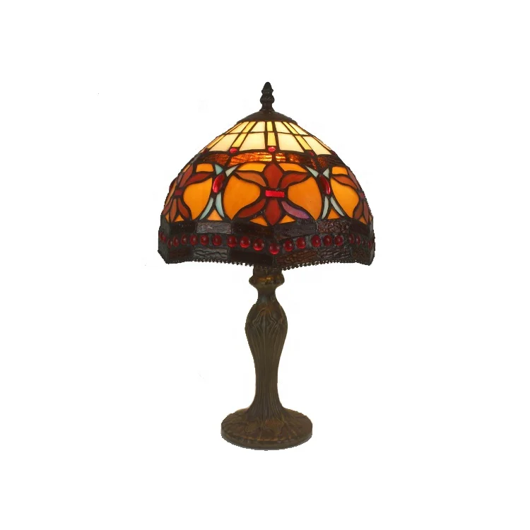 Guangdong Tiffany Style 12 Inch Hanging Lamps Victorian Stained Glass Lampshade