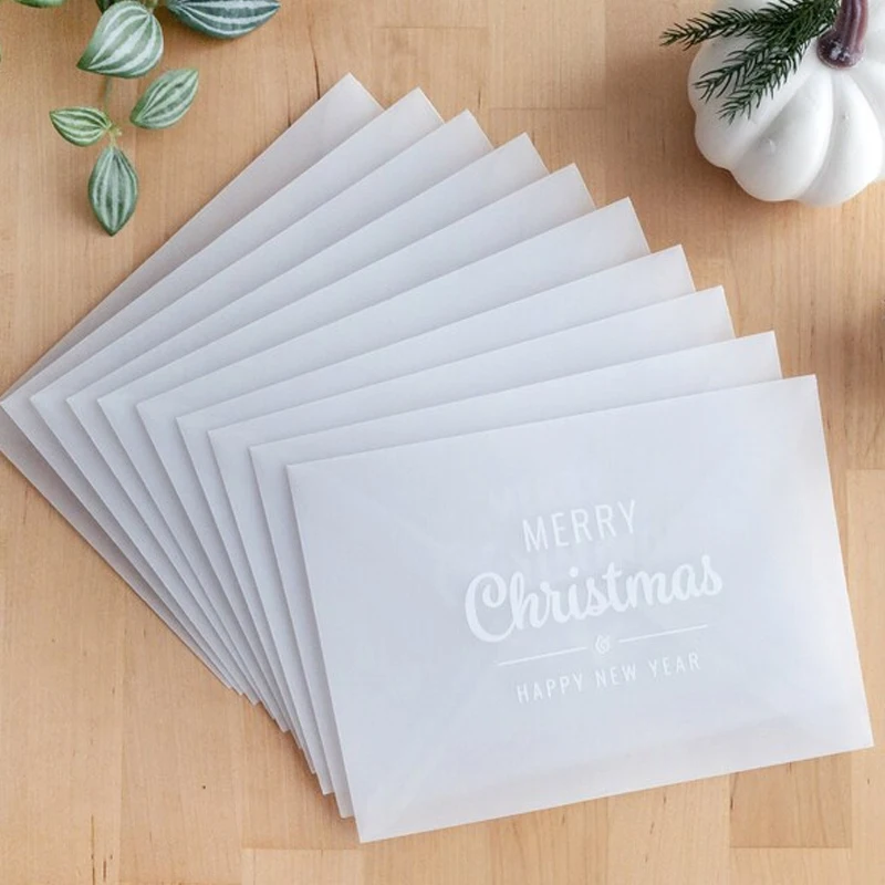 Translucent sulfuric acid paper envelopes beautiful small fresh invitations to receive Western-style envelopes simple frosted