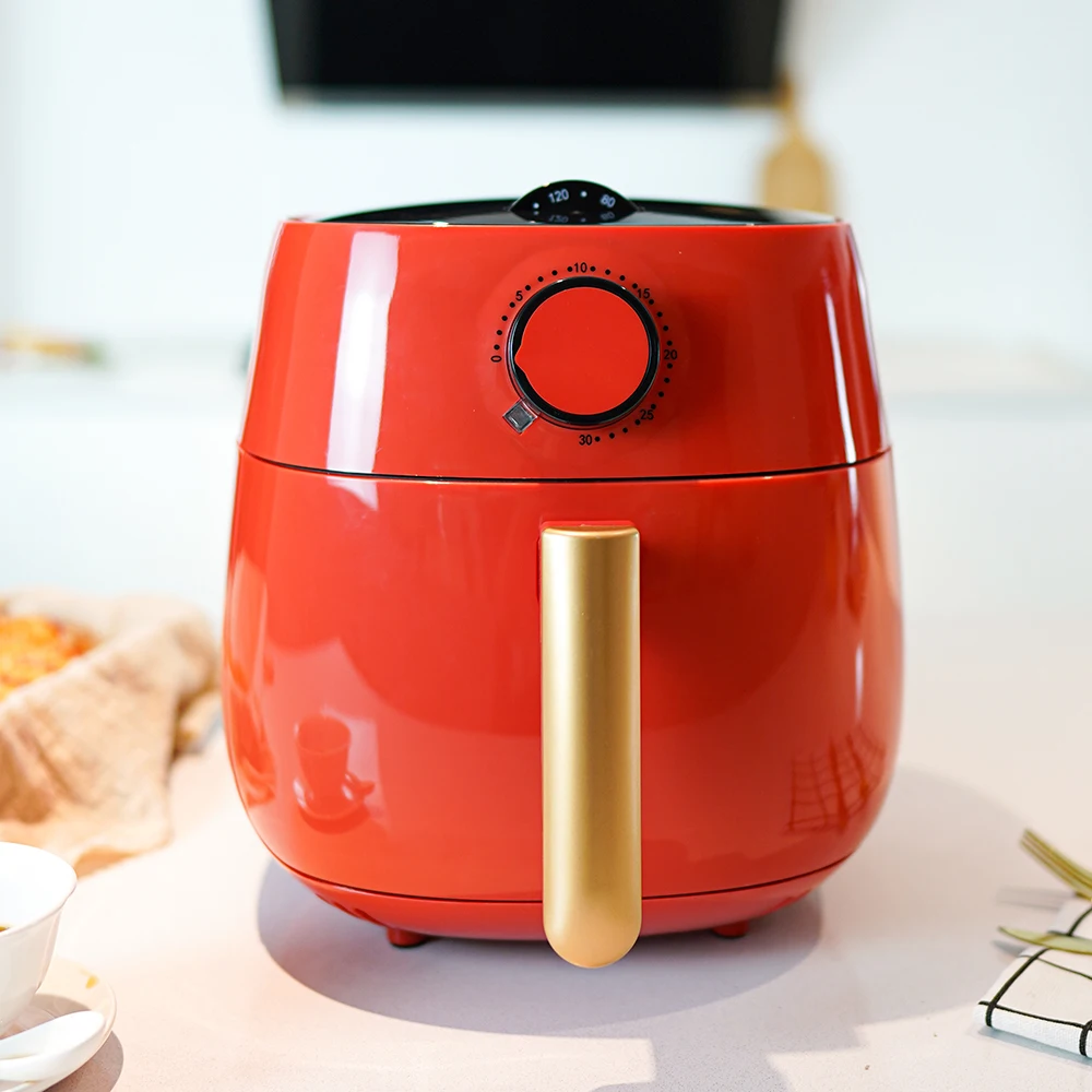 Ceramic Coating Factory Electronic Manual 4L Air Fryer Mechanical Small Kitchen appliance