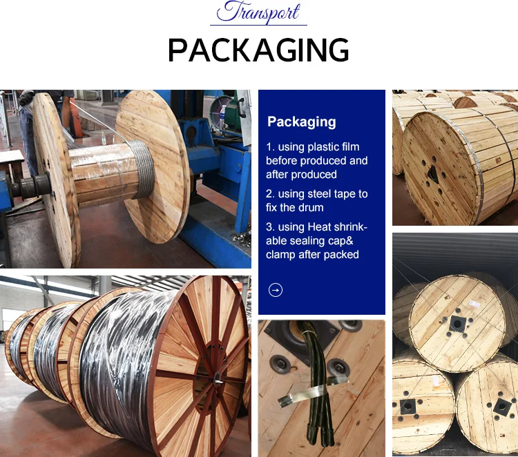 Ali Factory 061kV XLPE/PVC Insulated Aluminum Copper Alloy Overhead triplex Concentric Neutral Control Cable