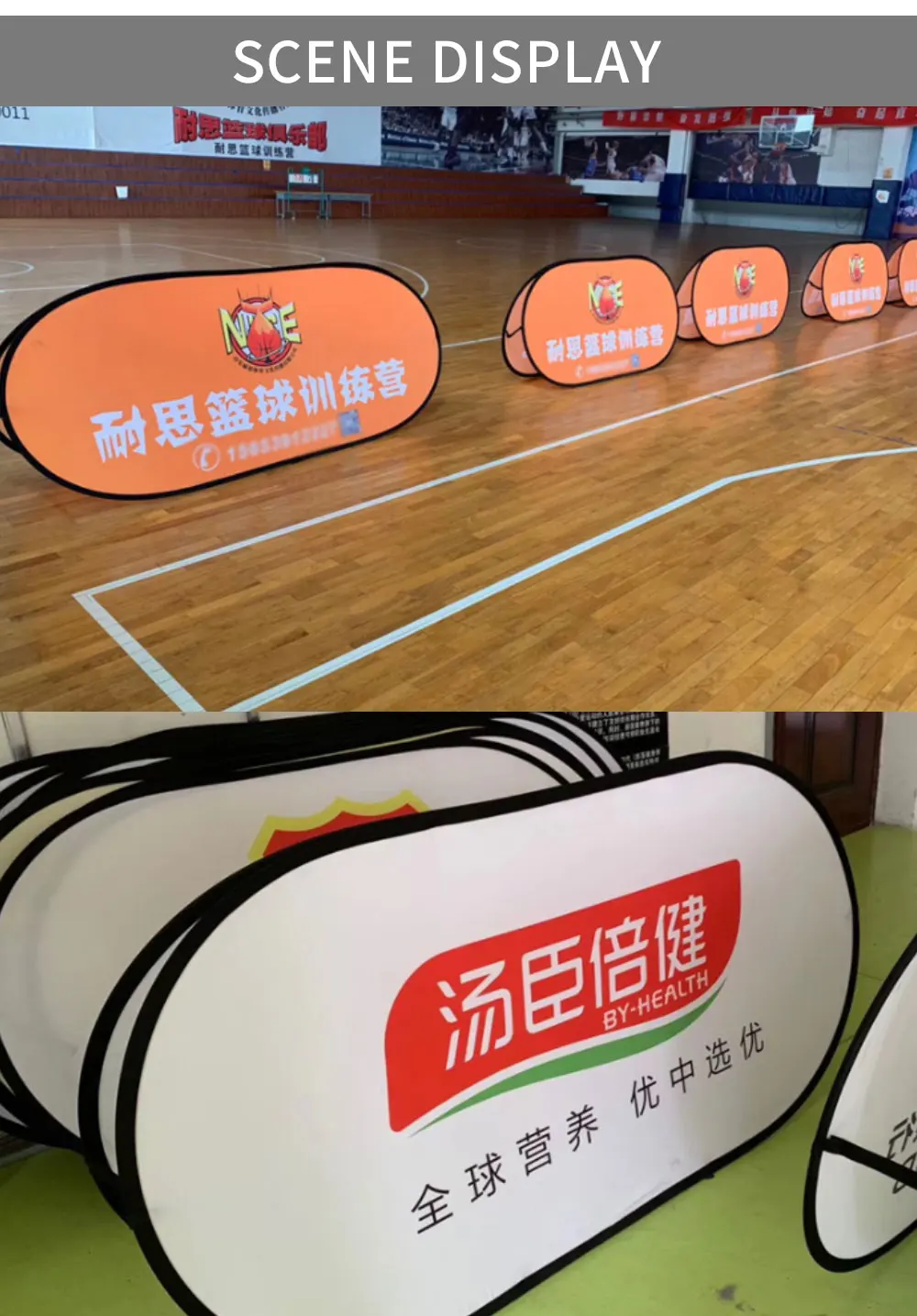 Portable A frame Pop up Horizontal Banner marketing display stand for Outdoor Events and Exhibition