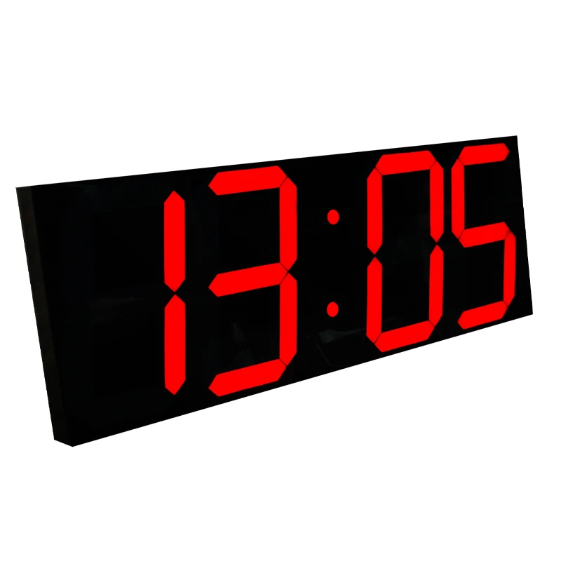 CHEETIE CP049 Red 4 Digits GPS Electronic Clock Automatic Timing LED Wi-Fi Network Wall Clock