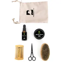 Natural Beard Care Oil Set 100% Natural Private Label 3pcs Beard Derma Roller Beard Growth Oil Kit