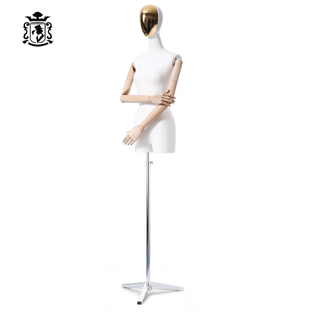 Adjustable Tailor Half Body Torso Female Mannequin Female Dressmakers Dummy Mannequin for Clothing Display
