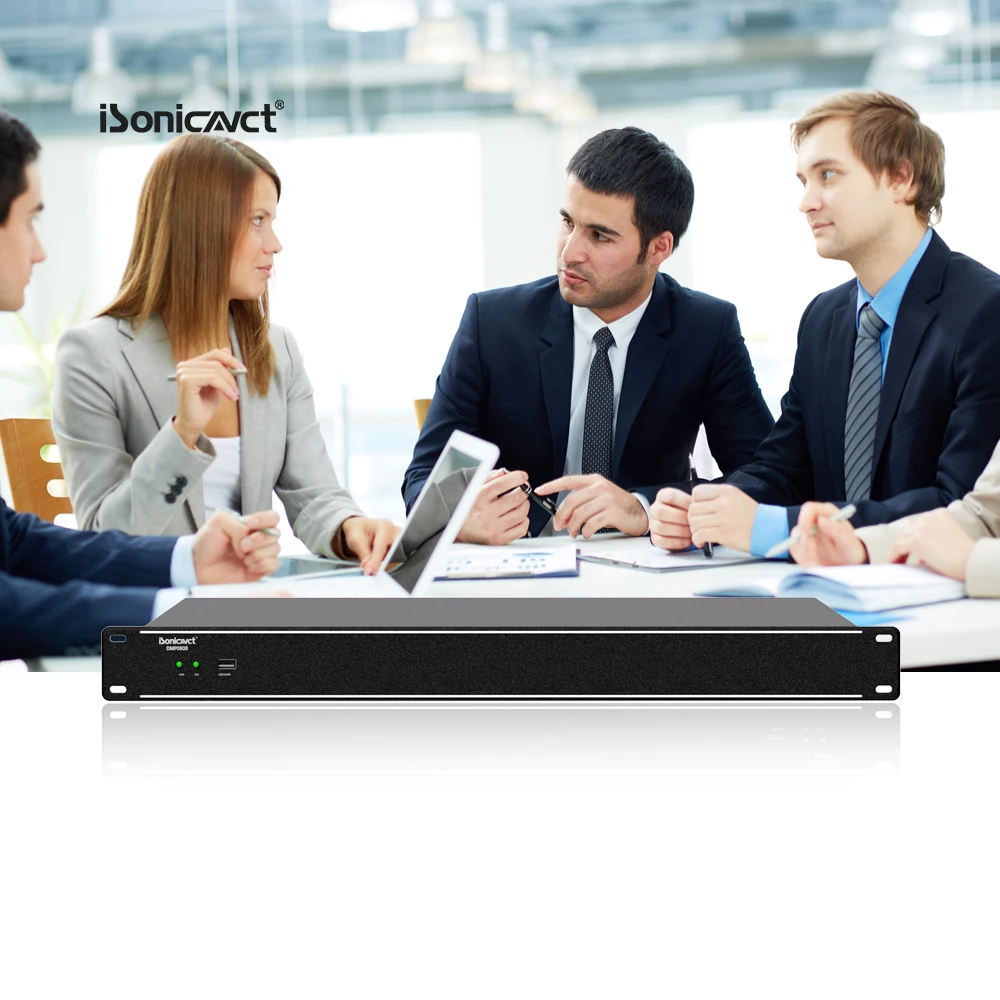 ISonicavct DMP0808 Speaker Management Professional Digital DSP DJ Controller/Audio Console Matrix Echo Processor Sound System