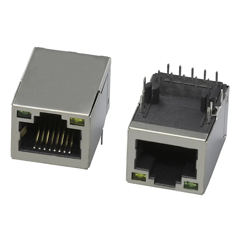 Single Port RJ45 Network Connector POE 100Base Tab-up Ethernet RJ45 Jack Connector