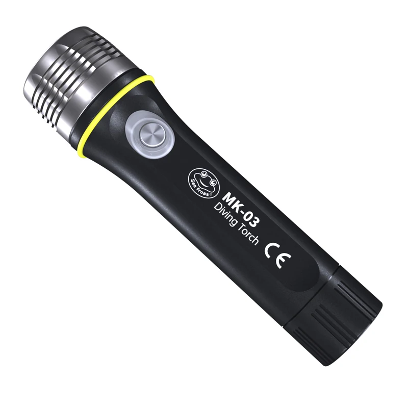 Seafrogs MK-03 Scuba Diving Flashlight 1000 Lumen Underwater Diving Light Lamp 100M Depth for Fish/Camping/Cycling