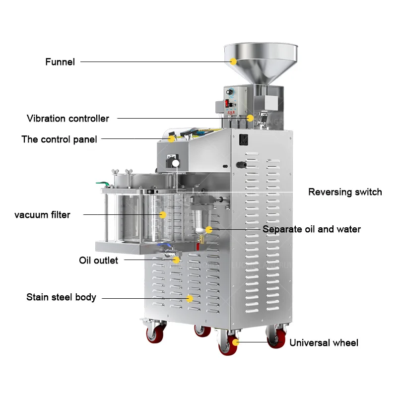Coconut Oil Making Machine Coconut Oil Press Machine Copra Oil Pressing Machinery With Filter