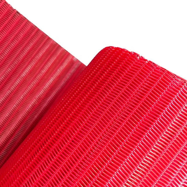 Big Loop Polyester Spiral Dryer Conveyor Belt With Glue Edge And Spiral Ring Interface Adapt To Various Mechanical Models