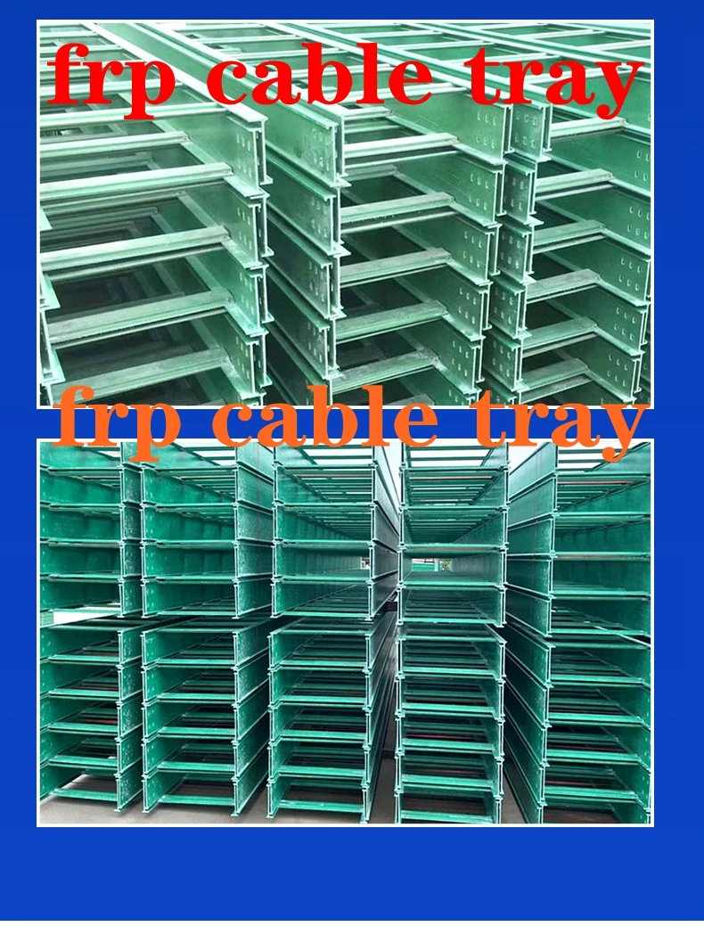 Hot sales of fiberglass  cable tray manufacturers of various colors frp cable tray for Cable system
