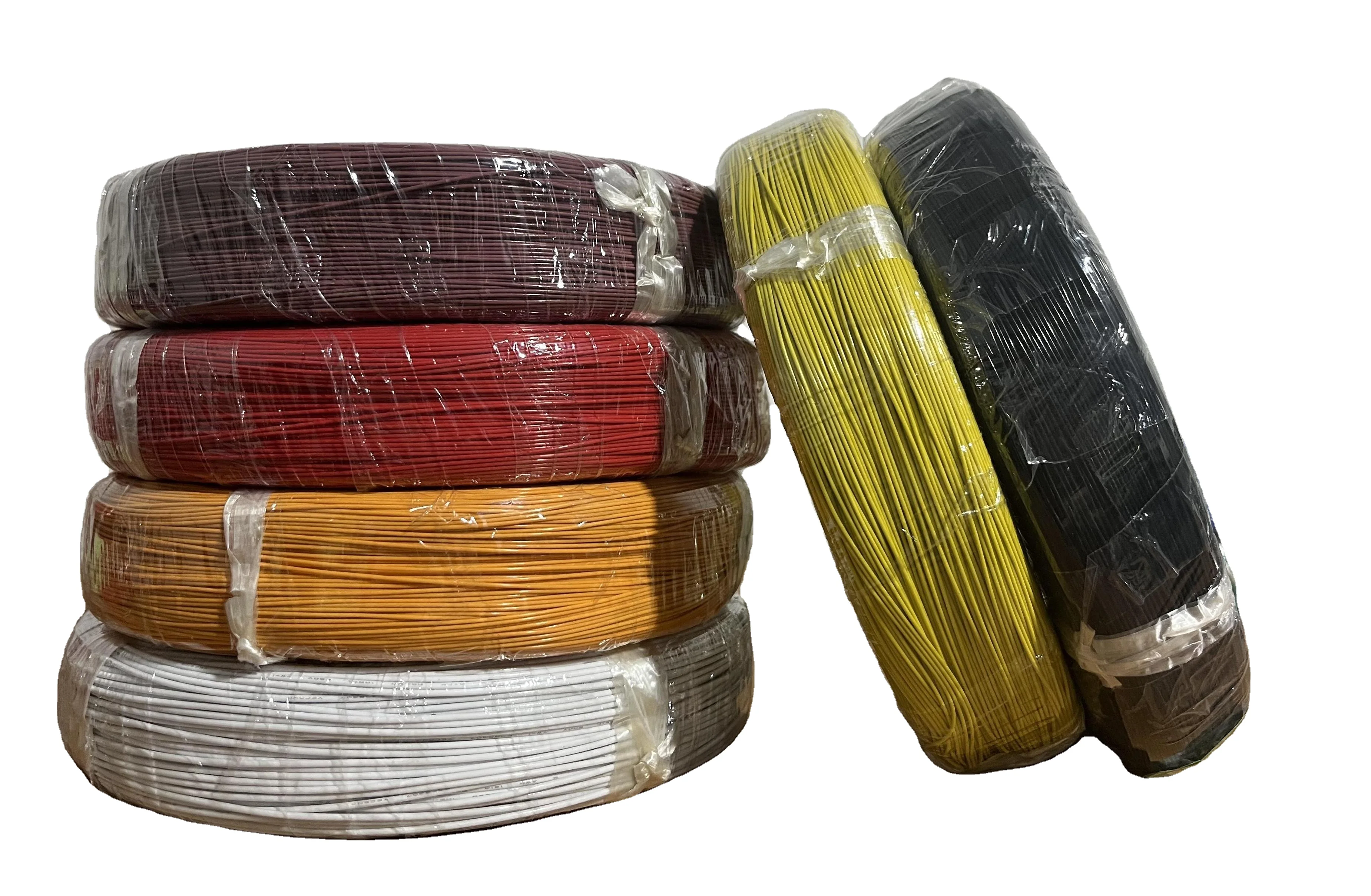 fire test lead electric cable PTFE nickel/silver-plated copper 12 gauge wire diameter ptfe coated stainless steel cable