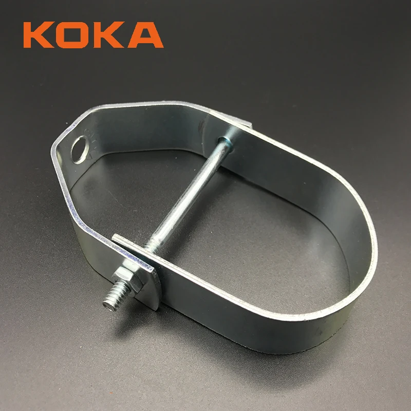 Factory Supply Galvanized Steel Conduit Pipe Clamp Electrical Zinc Heavy Duty Clevis Hanger