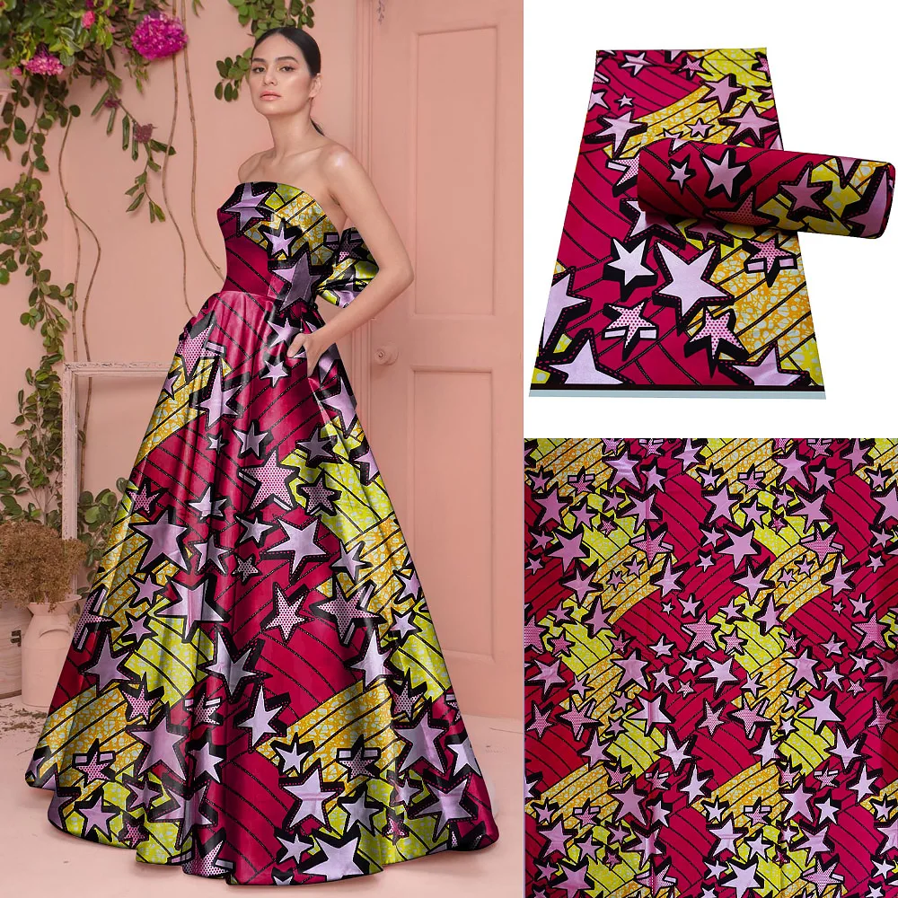 100% cotton Ghana golden wax pints fabrics Nigeria Ankara real wax African veritable prints fabrics material GV79