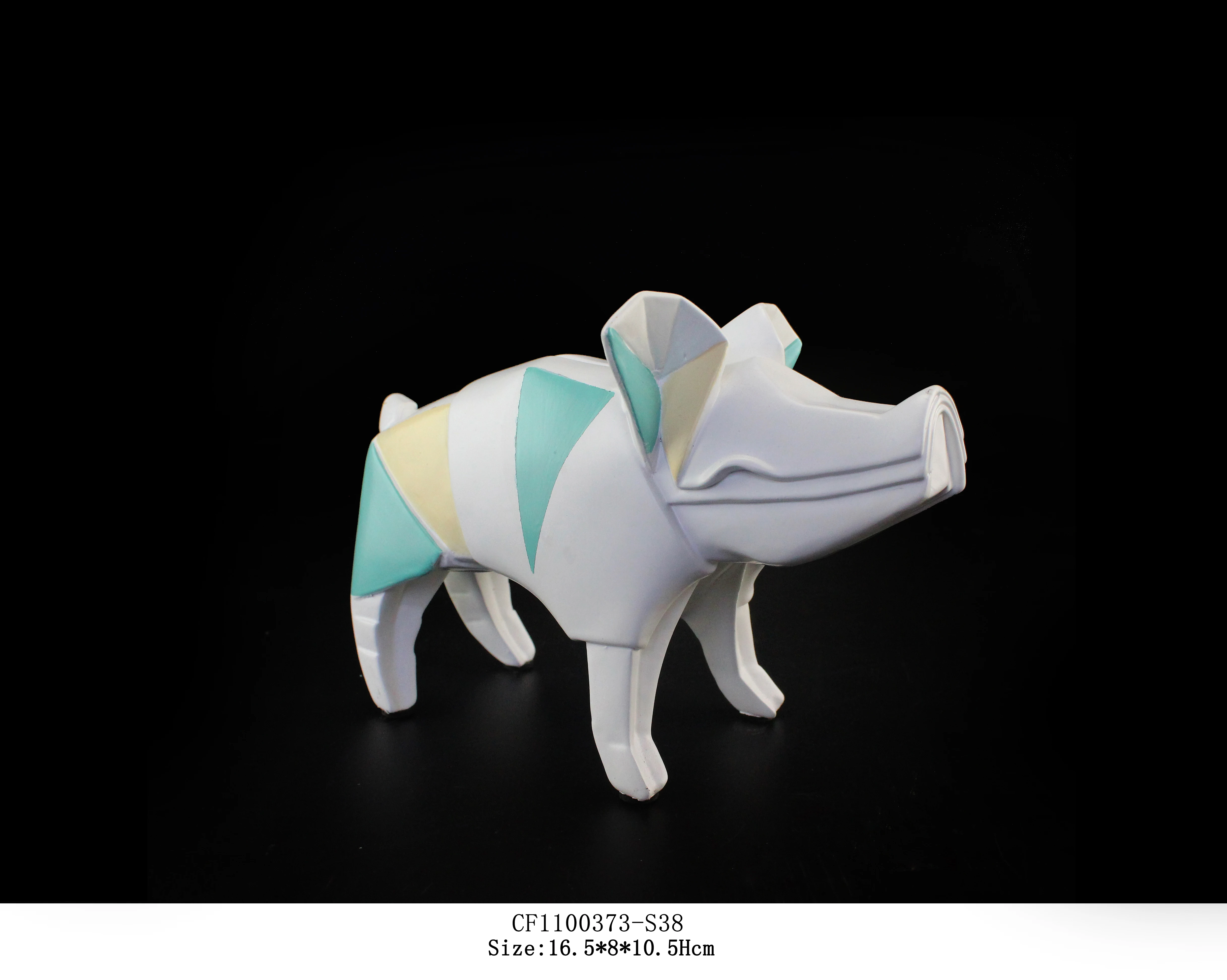 Wholesales Hand-made Resin Animals Rabbit Camel Horse Pig Object Statue For Indoor Decor