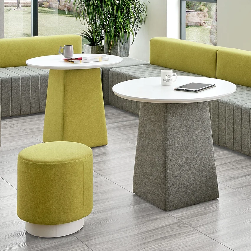 Upholstery Fabric Sectional Office Sofa Sets School Library Casual Seating Sofa